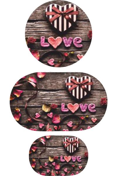 

triple toilet set mat 7051 bath mats