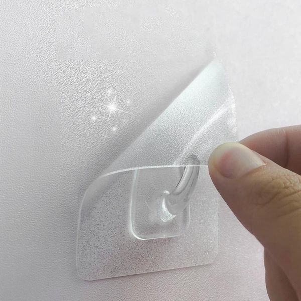 

hooks & rails 10pcs transparent strong self adhesive door wall hangers suction heavy load rack cup sucker for kitchen bathroom