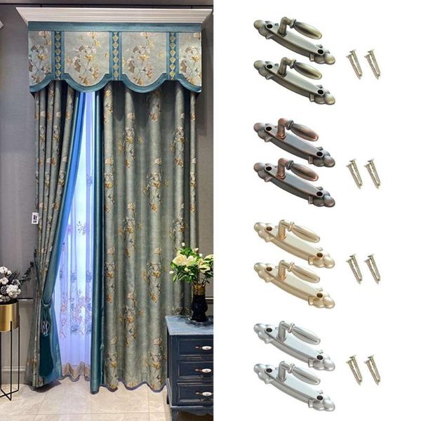 

other home decor 2pcs aluminum alloy curtain tieback holder hooks wall mounted hook decorative window drapery holdback