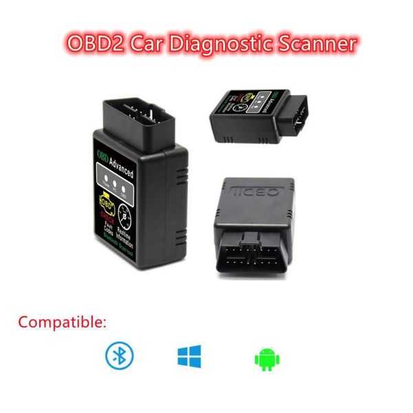 

code readers & scan tools obd2 bluetooth scanner car diagnostic tool interface adapter obd-ii elm327 v1.5 for android pc check engin