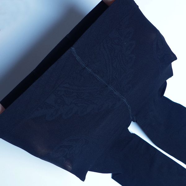 

spring and autumn 120d bikini jacquard veet black pantyhose, Black;white