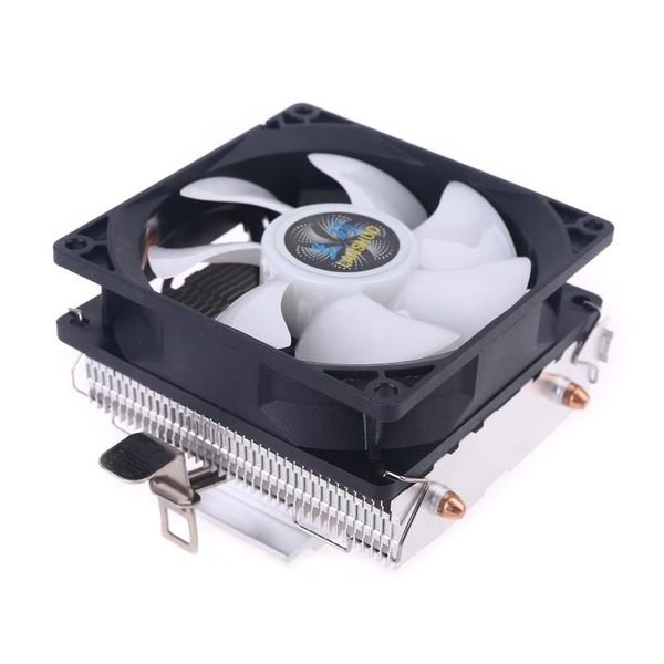 

fans & coolings silent cpu cooler lga/2011/115x/775 3 pin pc cooling radiator 2 copper tubes led