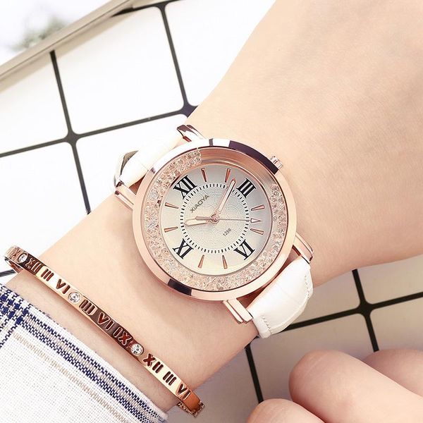 

wristwatches fashion casual women watches ladies leather quartz watch female clock relogio feminino montre femme zegarek damski, Slivery;brown