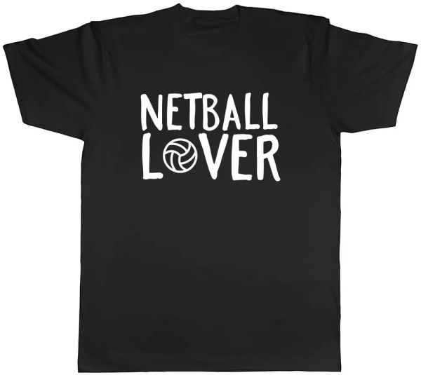 

netball lover mens t-shirt tee, White;black