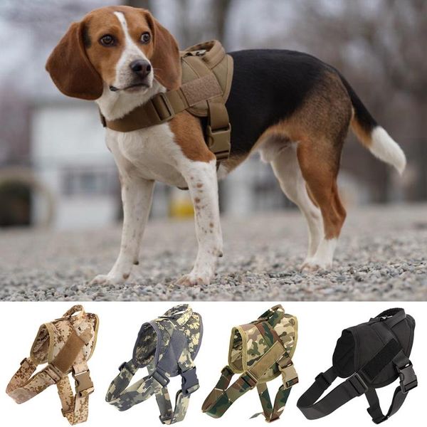 

dog collars & leashes tactical harness military k9 working pet dogs for and with vest handle large small training collar