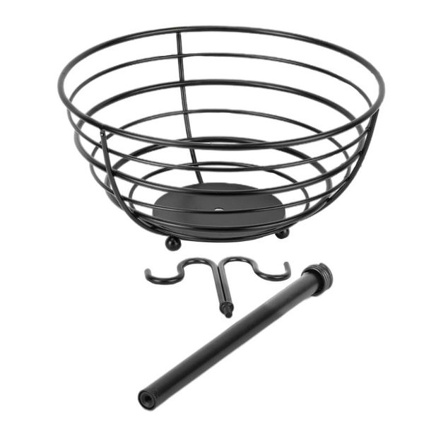

hooks & rails 1pc decorative fruit holder kitchen organizer iron round shape