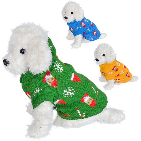 

dog apparel large size pet autumn and winter warm knitting clothes christmas costume for small medium dogs