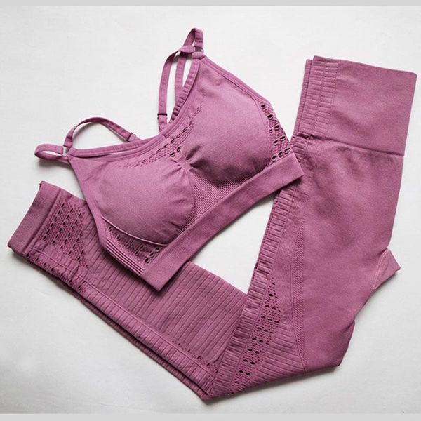 

yoga outfit gym 2 piece set workout clothes for women sports bra and leggings wear clothing athletic sets 2021