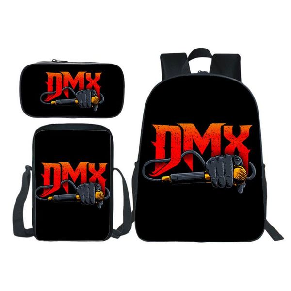 

backpack dmx 3pcs set boy girl school bag teens bookbag kids rucksack gift(backpack+shouder bag+pen bag)