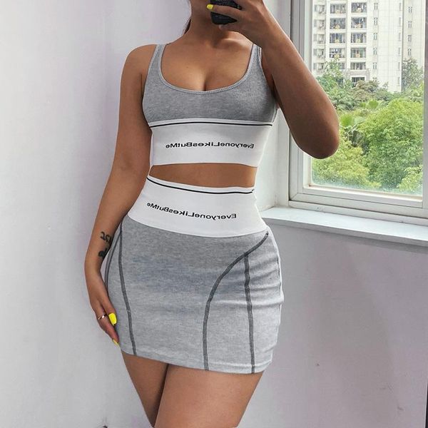 

skirts the summer wide elastic halter skirt set, Black