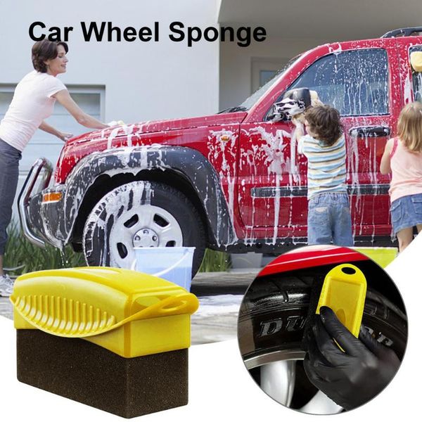 

car sponge 1pcs wheel polishing waxing brush abs plastics washing cleaning accessories