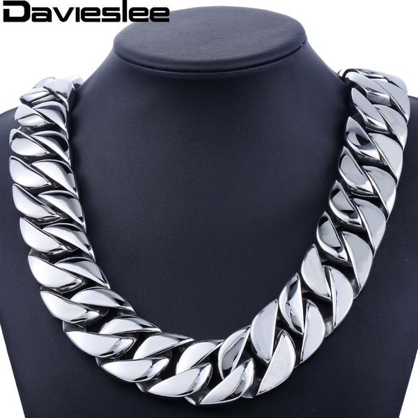 

31mm 316l stainless steel mens boys super heavy silver color chain curb necklace wholesale gift jewelry lhn35 chains