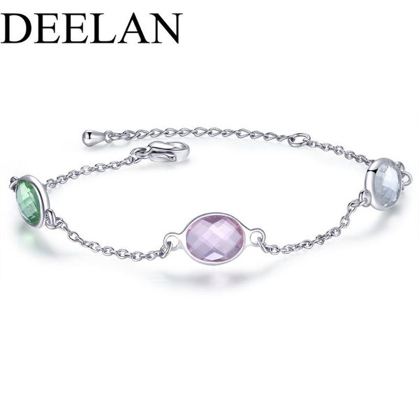 

trendy boho cubic zirconia glass natural stone women bracelets premium chain wrist femme jewelry accessories link,, Black