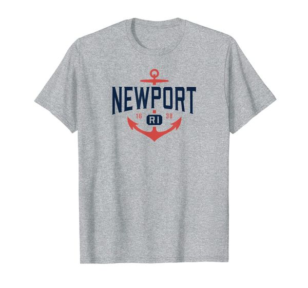

nautical newport rhode island t-shirt, ri vacation tee, White;black