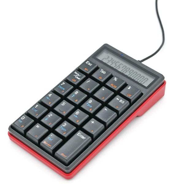 

sunreed wired numeric keypad 24-key with screen notebook keyboard financial dedicated keyboards