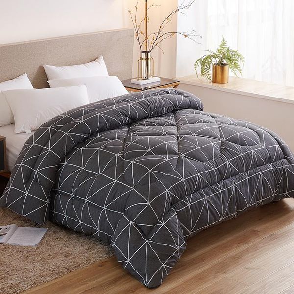 

warm thicken comforter multiple sizes quilt comfortable blanket 4 seasons down duvet 5 colors choose cotton cover comforters & sets