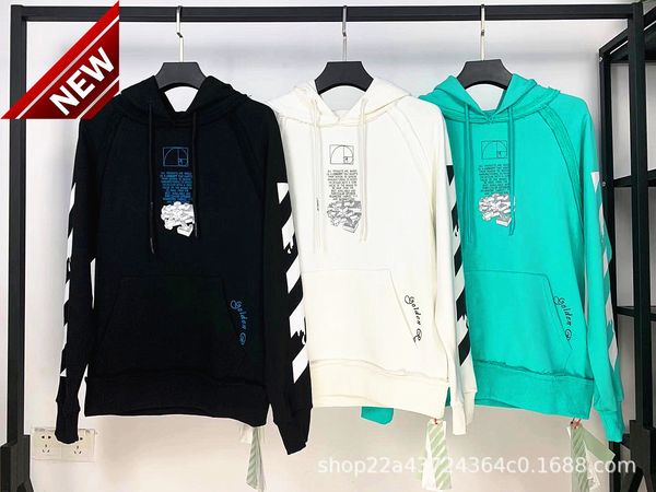 

2020 spring and autumn new off shoulder hem stitching 3d three dimensional arrstyle men's women's uniform batch, Black