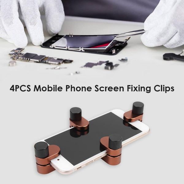 

4x fixture clip phone screen clamps clamp repair tools lcd display fastening for tablet cell repairing