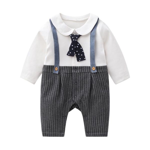 

rompers fashion plaid long sleeve jumpsuits for boys, Blue