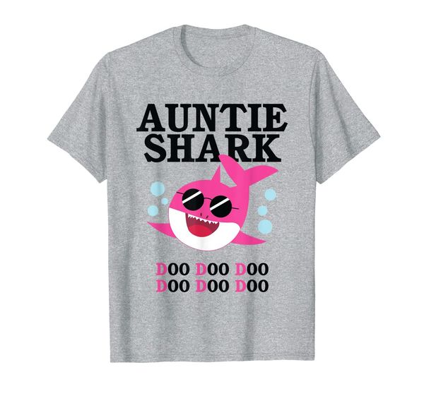 

auntie shark doo doo shirt family matching dance craze gift t-shirt, White;black