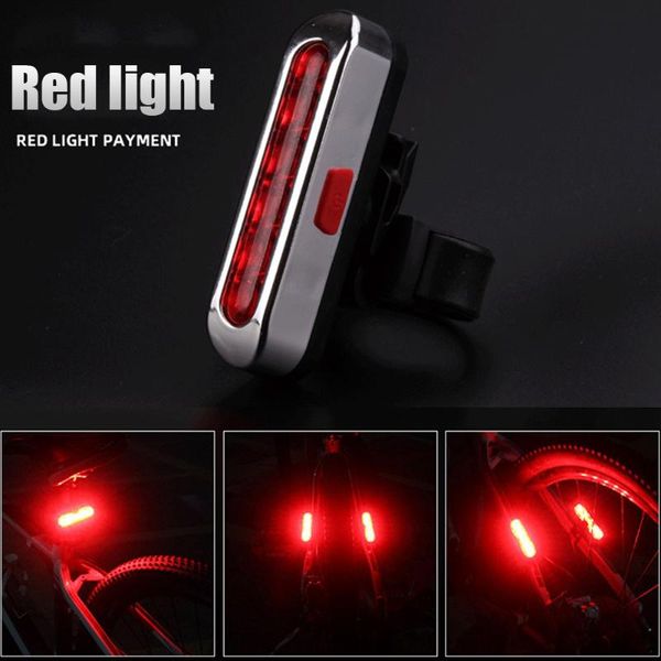 

bike lights mtb seat light usb rechargeable mountain bicycle tail lamps helmet safety warning taillamps night cycling accessories