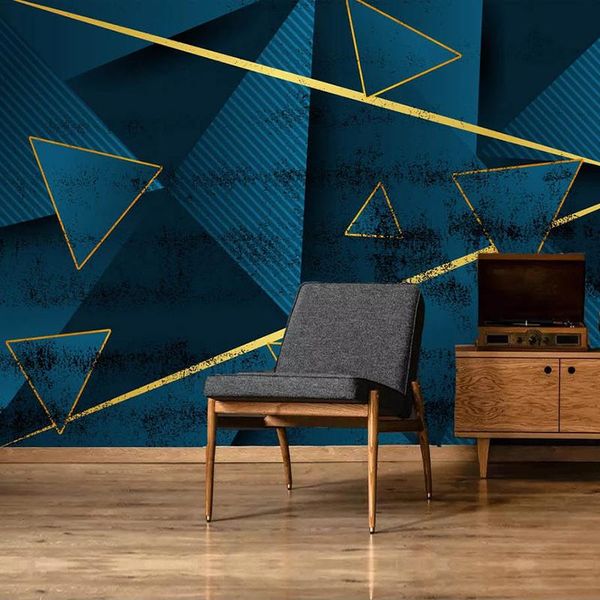 

wallpapers custom 3d po wallpaper abstract geometric fresco modern living room sofa bedroom tv backdrop wall decoration mural de parede