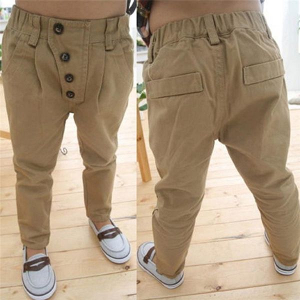 

trousers 2-7y children clothes kid boys retro khaki casual pants straight, Blue