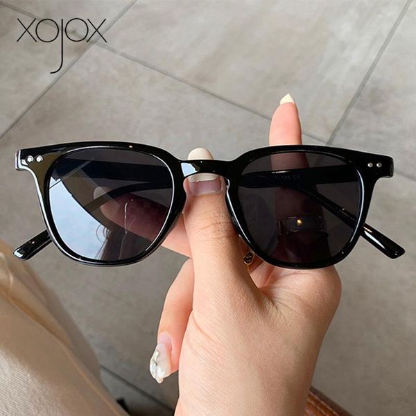 

sunglasses xojox 2021 women's men fashion small frame sun glasses vintage square eyewear brand decorative eyeglasses, White;black