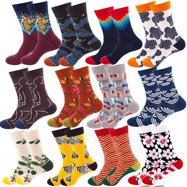 

men's socks women's cycling hip hop fun fashion anime designer cotton gifts fancy horror hiphop running, Black