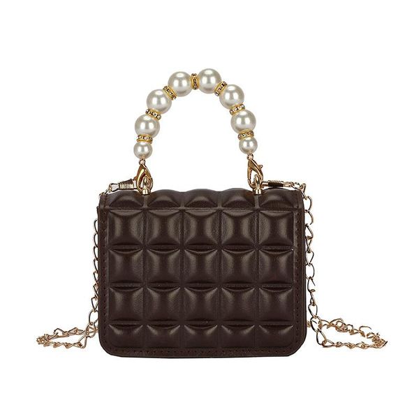 

fashion square box crossbody bags women pu leather pearl chain mini shoulder purse drawstring female sling messenger totes cross body