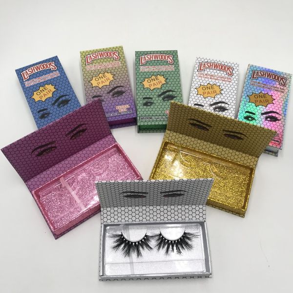 

2021 lashwood eyelash box for 25mm 27mm 28mm 30mm mink lashes custom lash packaging makeup beauty women
