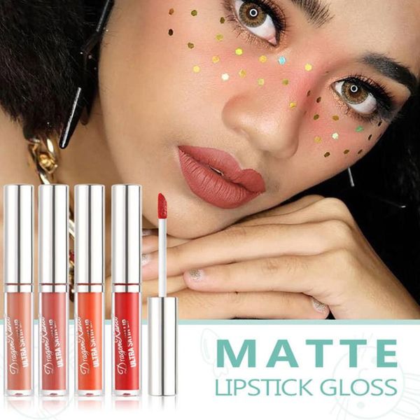 

lip gloss 4pcs liquid lipstick waterproof non-stick set for dating wedding party daily makeup women essential goods