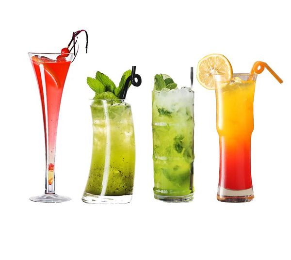 

party favor lead creative glass crystal highball barware collins tumbler drinking glasses for water, juice, beer, and cocktail