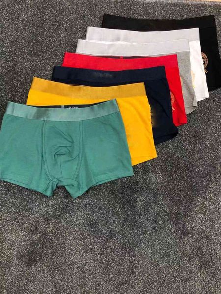 

8-color men's modal cotton boxer briefs, Black;white