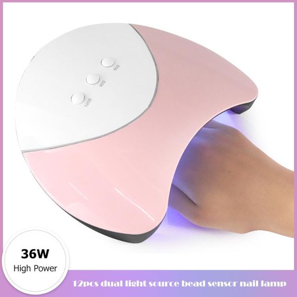 

nail dryers 12 led 36w art dryer light drying gel polish curing uv manicure lamp fast auto sensor