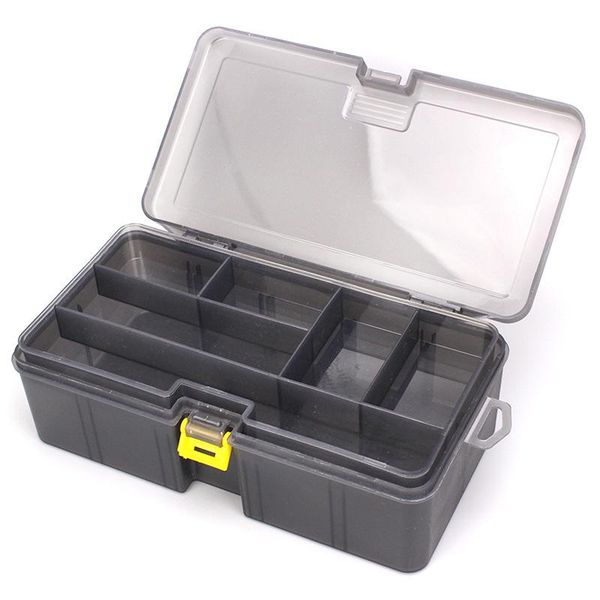 

large capacity two-layer fishing gear accessories waterproof box hook supplies tool storage