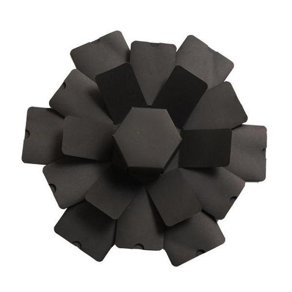 

gift wrap black paper diy explosion box handmade surprise anniversary scrapbook special festival po
