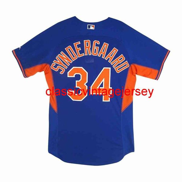 Männer Frauen Kinder NOAH SYNDERGAARD COOL BASE JERSEY Stickerei Neue Baseball-Trikots