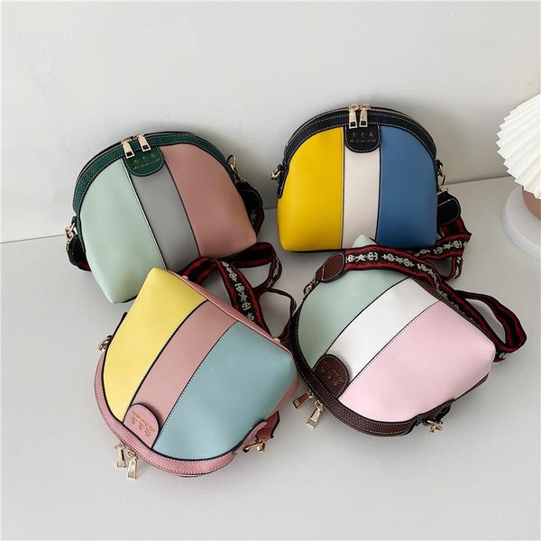 

shoulder bags 2021 luxury design women leather handbags fashion panelled female crossbody shell