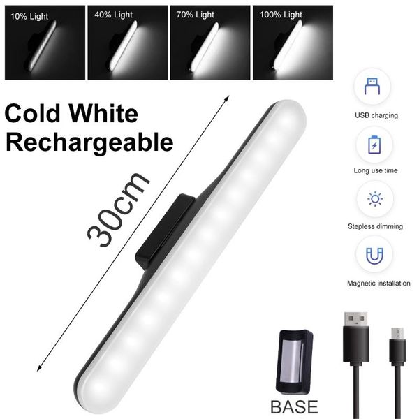 

book lights magnetic led table lamp wireless usb chargeable light desk reading stepless dimming cabinet kids gifts