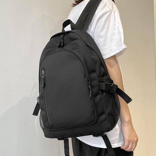 

backpack hocodo women fashion shoulder bag men lapbackbags simple solid color school for teenage girl travel mochila