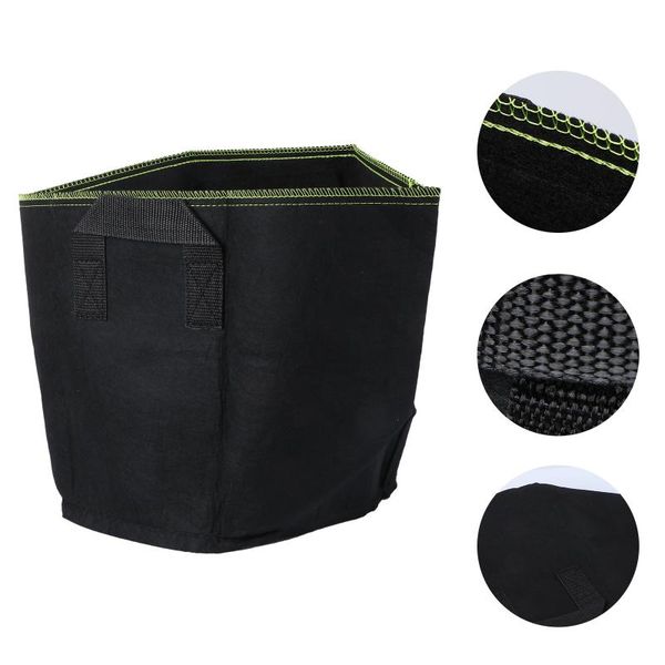 

planters & pots 2pcs non-woven planting bag flower gardening supply(black)