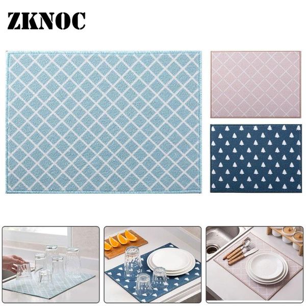 

mats & pads coral velvet dining table er placemat non slip thermal insulation absorbent mat kitchen tool home pad