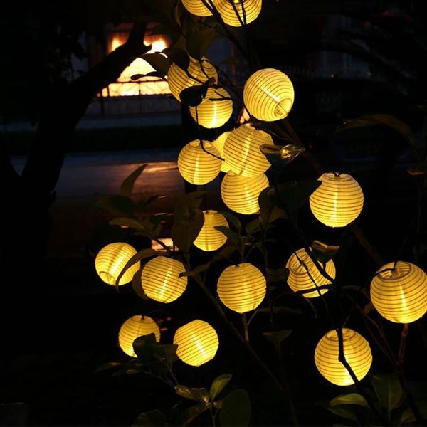 

strings 10/20 led lantern string lights outdoor hanging lamps festival decor fairy garden decoration