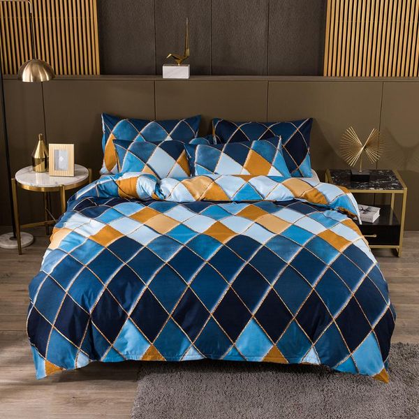 

geometric bedding sets duvet cover with pillowcase comforter  king bed linens set quilt