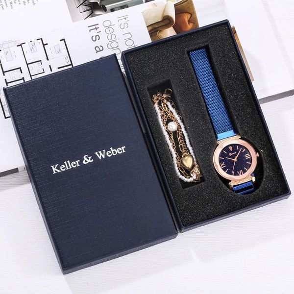 

wristwatches luxury casual 2pcs quartz watches bracelet gift set style fashion women leather band for girlfriend lover exquisite, Slivery;brown