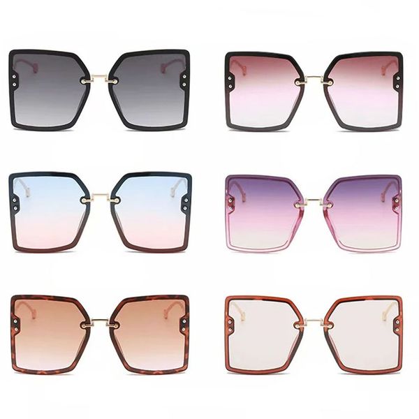 

stylish sunglass transparent women sunglasses for womens sun glasses shades black dark lens goggles 6 color gray red pink lenses gold metal, White;black