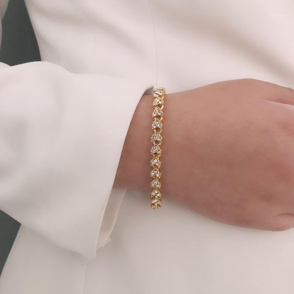 

lalynnly rhinestone multiple colour bracelet bangle curb cuban bohemian punk miami accesories chain women girls jewelry b1120 charm, Golden;silver