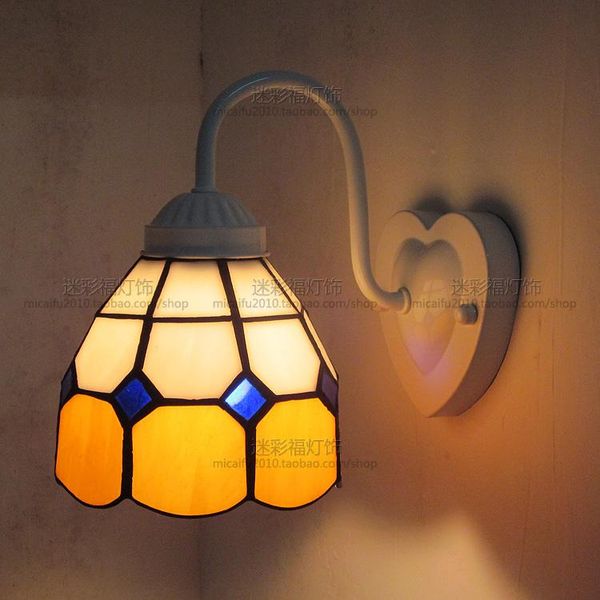 

wall lamp european mediterranean tiffany retro hallway cozy creative bar corridor
