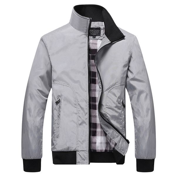 

men's jackets solid autumn casual fashion pure color patchwork zipper outwear coat for mans windbreaker streetwear so2h, Black;brown